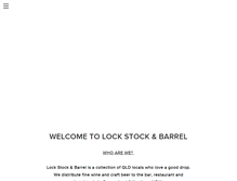 Tablet Screenshot of lockstockbarrel.com.au